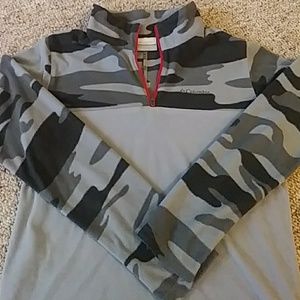 Columbia camo zip fleece